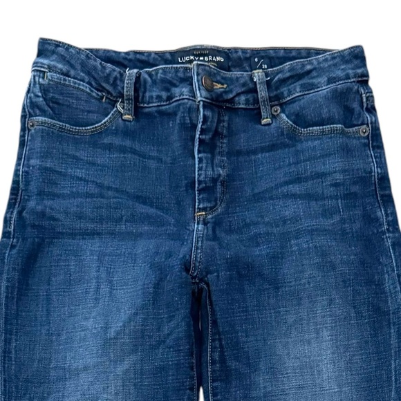 Lucky Brand Size 6/28 Hayden Skinny Medium Wash 5 Pocket Jeans EUC - Picture 6 of 9